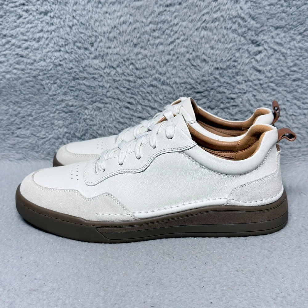 Josef Seibel Cleve 01 Mens Size 43 US 9.5 Low Top Sneaker Shoes White Leather